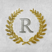 Single Laurel Wreath Initial