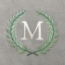 Single Laurel Wreath Initial