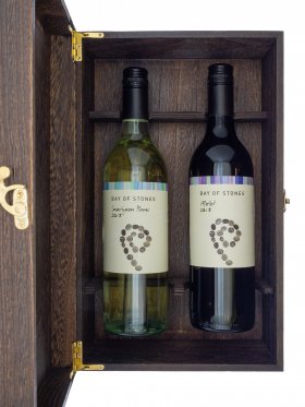 Premium Double Wine Box with Wine