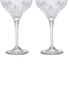 Wedgwood Vera Wang Duchesse Crystal Goblet Pair