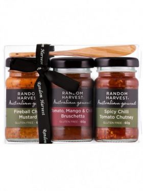 Random Harvest Mini-Me Chilli BBQ Gift Pack, 3 x 60g