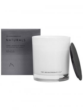 The Aromatherapy Co. Naturals Candle 370g, Alpine: Cocoa & Icy Vanilla