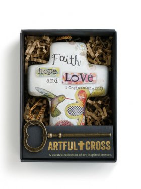 Demdaco Artful Cross - All Things Through Him