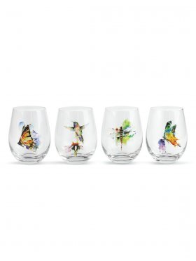 Demdaco Big Sky Dean Crouser - Nature Stemless Glass Set