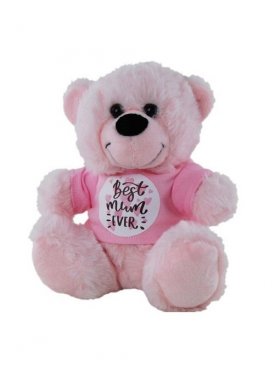 Plush Bear Best Mum Shirt 18cm