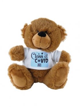 Plush Bear Brown Class of Covid Shirt 18cm