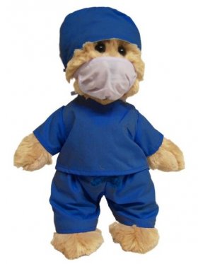 Plush Tic Toc Teddies Doctor Bear 30cm