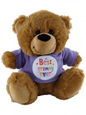 Plush Bear Best Granny Ever Shirt 18cm