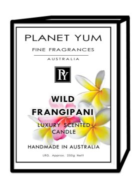 Planet Yum Wild Frangipani Luxury Scented Candle 160g