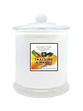 Planet Yum Thai Lime & Mango Luxury Scented Candle 160g