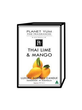 Planet Yum Thai Lime & Mango Luxury Scented Candle 160g