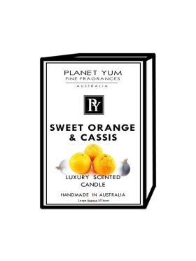 Planet Yum Sweet Orange & Cassis Luxury Scented Candle 160g