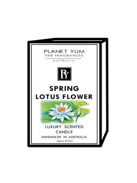 Planet Yum Spring Lotus Luxury Scented Candle 160g