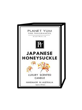 Planet Yum Japanese Honeysuckle Luxury Scented Candle 160g