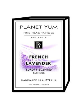 Planet Yum French Lavender Luxury Scented Candle 160g