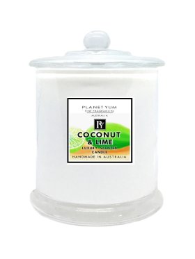 Planet Yum Coconut & Lime Luxury Scented Candle 160g