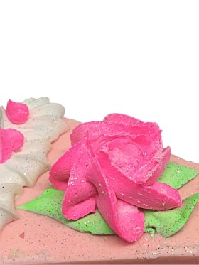 Planet Yum Pretty in Pink Natural Soap 1x Cake Slice 120g