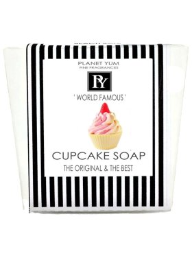 Planet Yum Champagne & Strawberries Cupcake Soap 120g