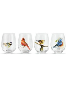 Demdaco Big Sky Dean Crouser - Songbird Stemless Glass Set