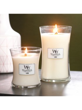 WoodWick Candle Linen Medium 275g