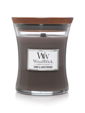 WoodWick Candle Sand & Driftwood Medium 275g