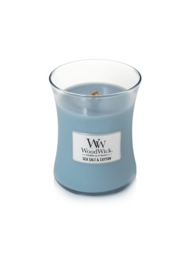 WoodWick Candle Sea Salt & Cotton Medium 275g