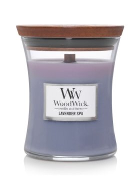 WoodWick Candle Lavender & Spa Medium 275g