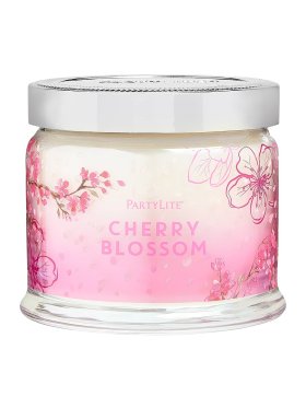 PartyLite 3-Wick Jar Candle - Cherry Blossom 375g