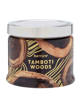 PartyLite 3-Wick Jar Candle - Tamboti Woods 375g