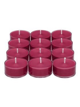 PartyLite - After Dark Cashmere Cassis Universal Tealight Candles - 12 Pack